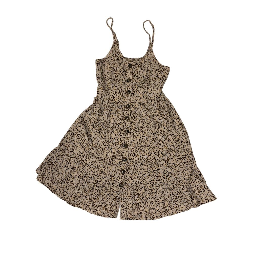 Japna beautiful cheetah strappy mini dress sz S